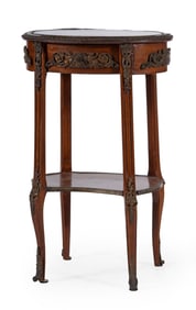 Louis XVI Style Marble Top Stand
