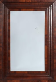 19th Century American Ogee Mahogany Mirror