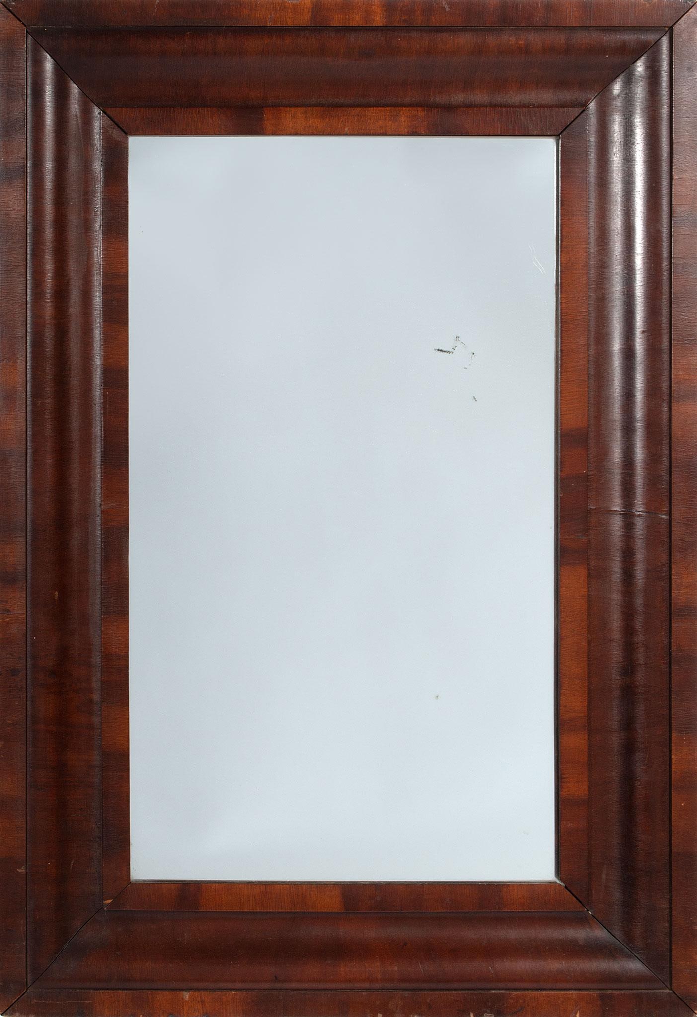 19th Century American Ogee Mahogany Mirror (1 of 1)