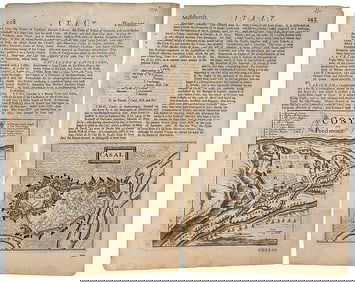Italian City Maps by Hermann Moll Lot of 2