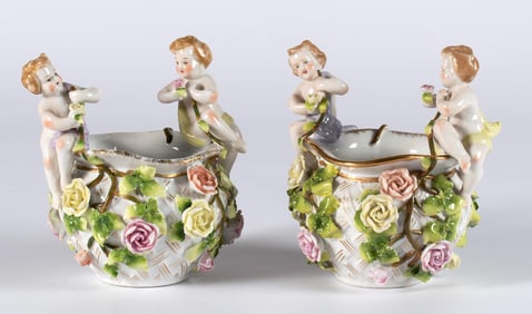 A Pair of German Porcelain Bowls