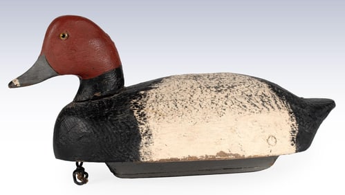 Painted Redhead Canvasback Duck Decoy