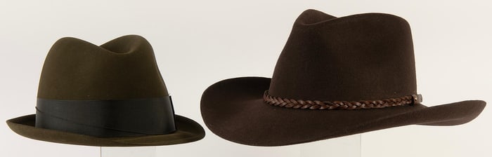 Two Vintage Mens Hats