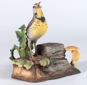 A Boehm Meadowlark Porcelain Sculpture