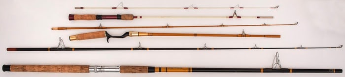 A Group of Three Fly Fishing Rods Daiwa