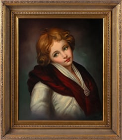 An Oil Portrait of a Young Woman by Eagleson