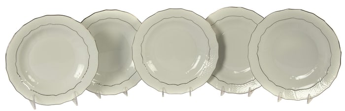 Herend Platinum Edge Dessert Plates