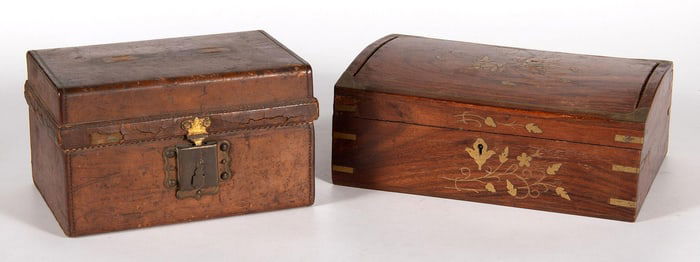 Lot of 2 Wood Boxes