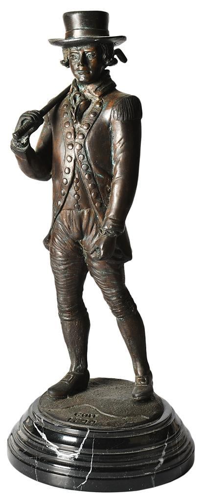Bronze "Statue of John Rattray," Titled Golf 1744, After the Statue at Leith Scotland (1 of 5)