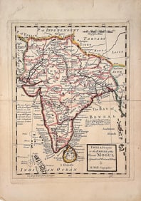 Two Early 18th Century Map Engravings by Herman Moll (1654-1731)