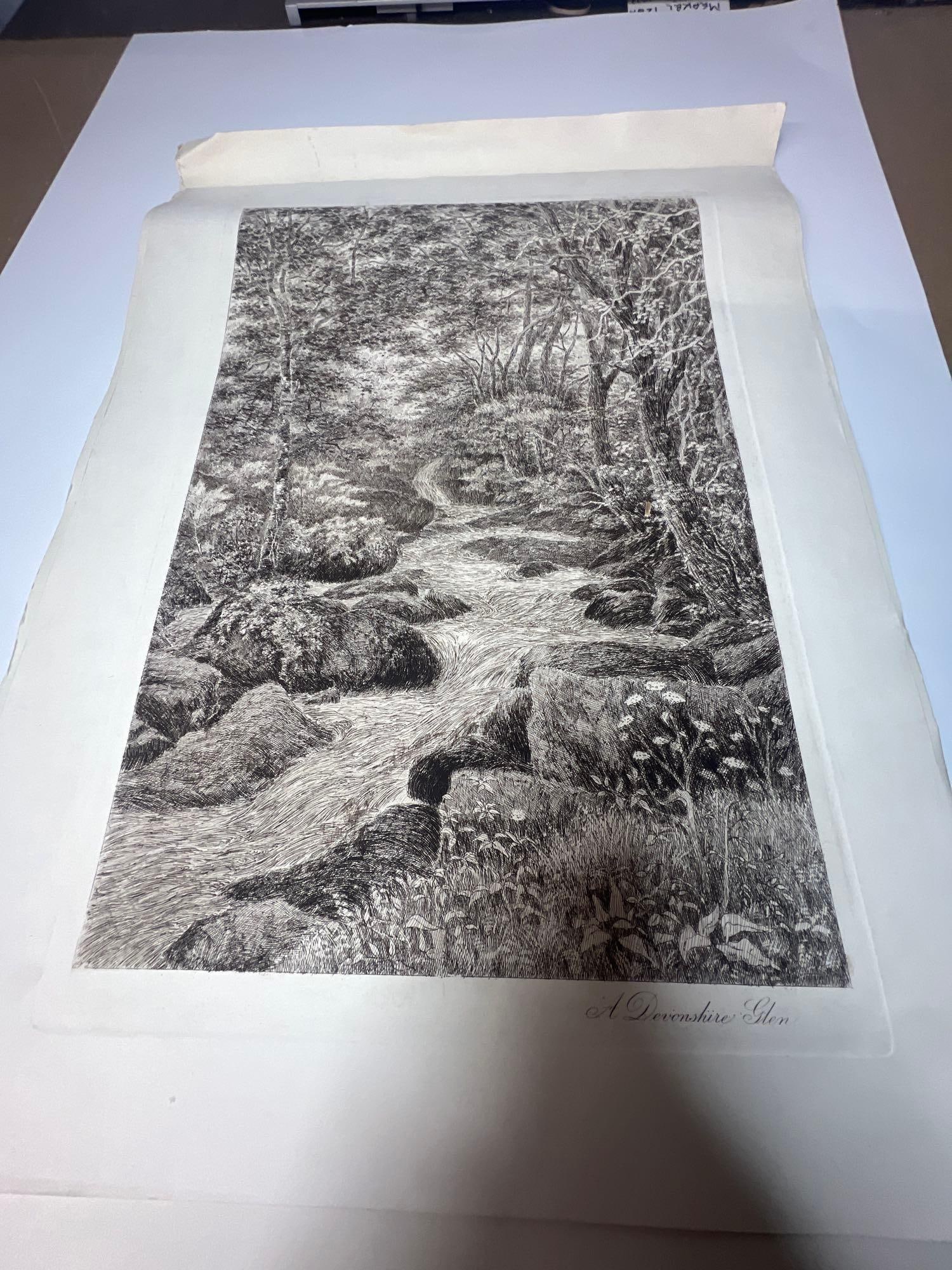 3 Large 19th Century Colored Engravings B.W. Leader (1 of 4)