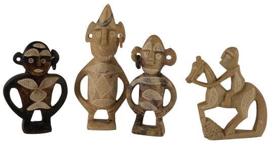 Group of Moroccan Soapstone Berber Carvings