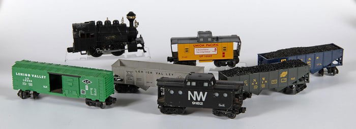 A Group of 7 Lionel Electric Toy Trains
