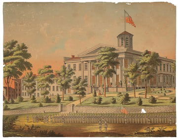 Kentucky Military Institute  Ca 1846 Print