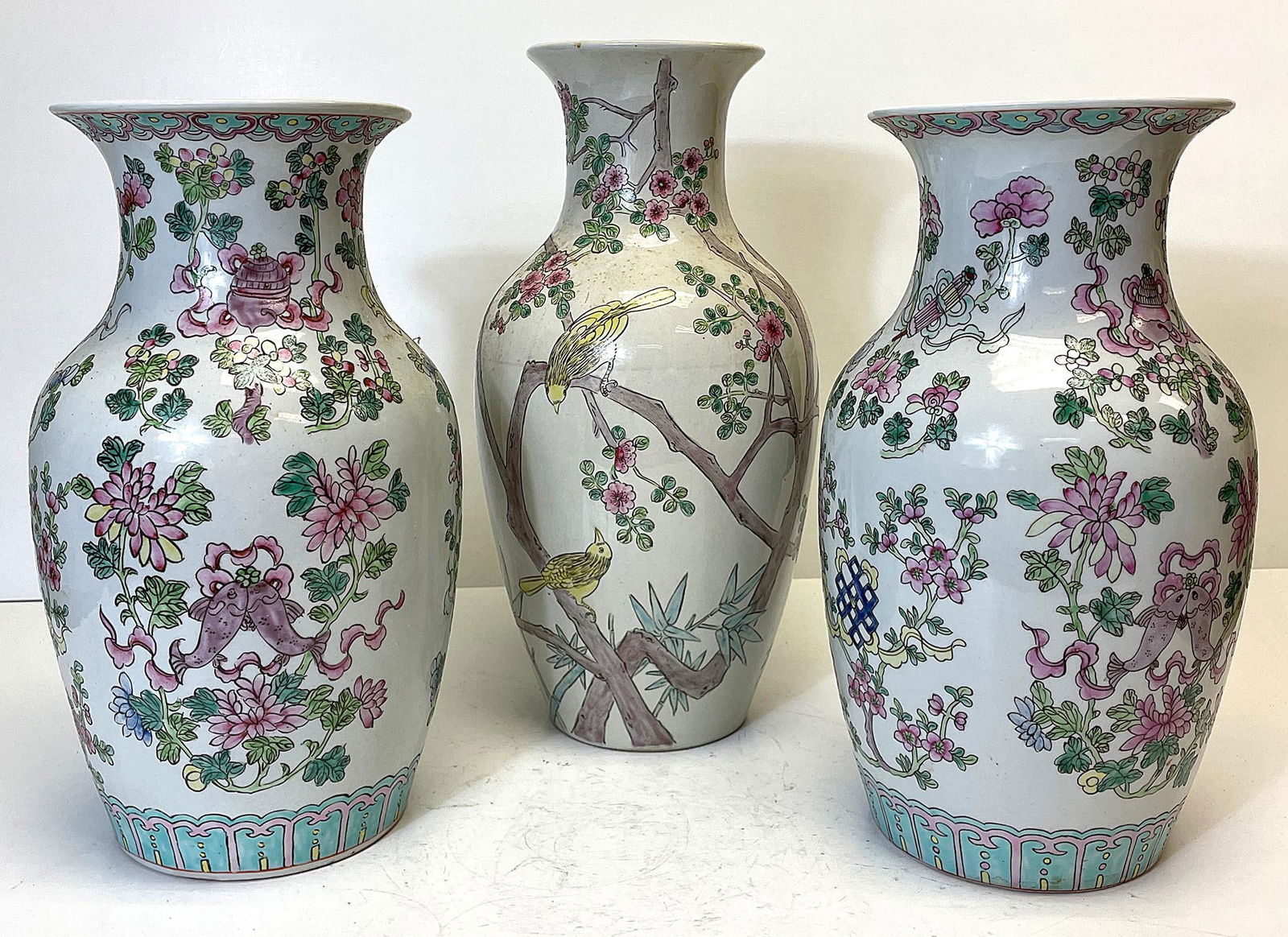 Group of Three Chinese Porcelain Vases (1 of 5)