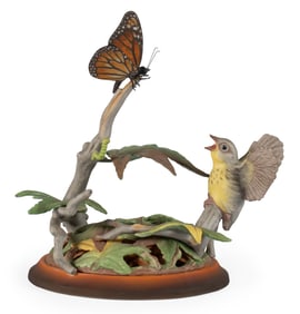 Boehm Ornithology Porcelain Sculpture of a Canada Warbler