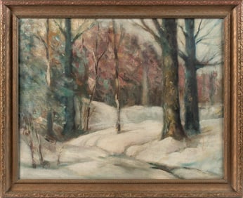 An Early 20th Century Oil on Canvas Landscape