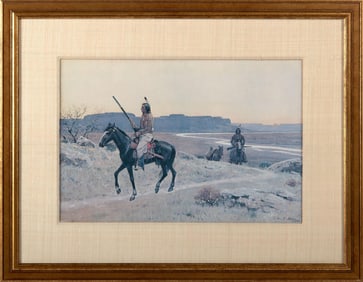 Henry Farny "In The Enemies Country" Lithograph