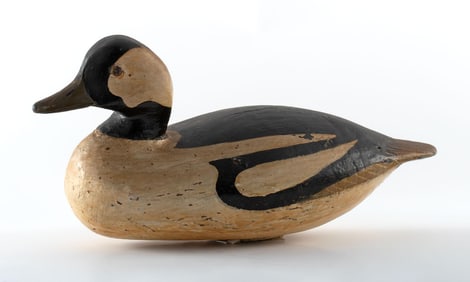 Carved and Painted Bufflehead Duck Decoy by George Harvey