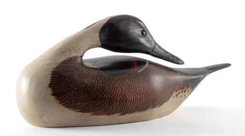 Vintage J.P. Selmants Preening Pintail Duck Decoy