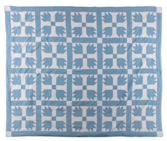 Antique Bearclaw Stitched Quilt