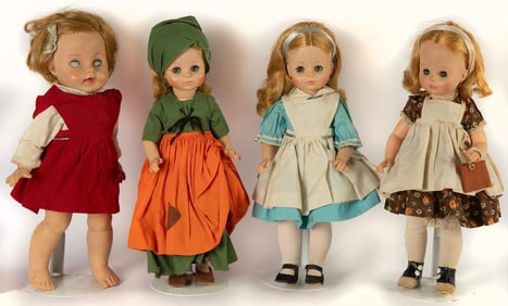 A Group of 4 Vintage Madame Alexander Dolls