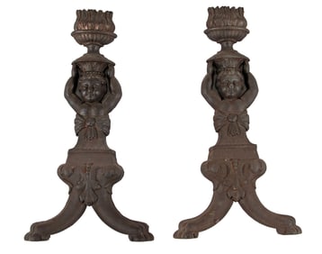Southern Americana Figural Andirons