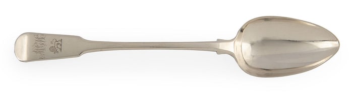 18th Century George III Period Silver Spoon by Exeter Silversmith
