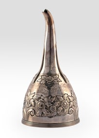 Georgian Sterling Silver Repousse Wine Funnel