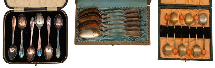 Grouping of 19th Century Silverplated Spoons