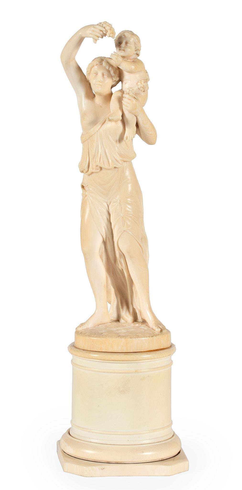 Very Fine Carved Dieppe Allegory of Love Sculpture (1 of 3)