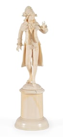 Very Fine Carved Dieppe Sculpture of a Gentleman