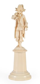 Very Fine Dieppe Carved Sculpture of a Nobleman