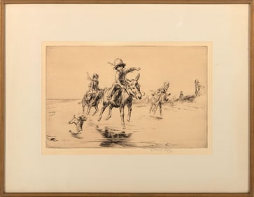 Etching by Eileen Alice Soper (English, 1905-1990)