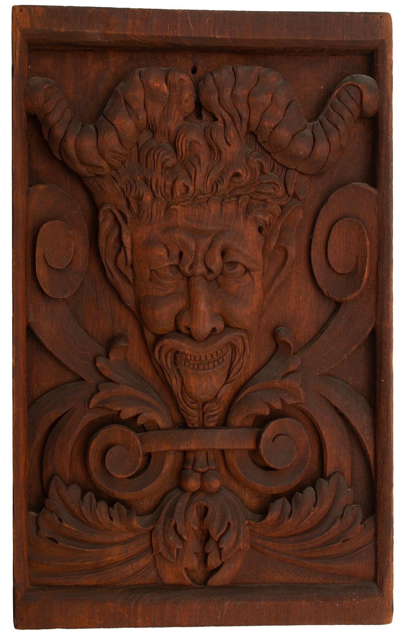 Continental 19th Century Carved Wooden Door Panel (1 of 2)