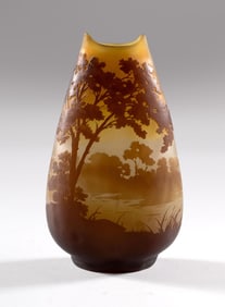 Emile Galle (1846-1904) Cameo Art Glass Vase