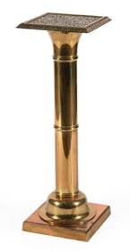 20th Century Molded Brass Pedestal