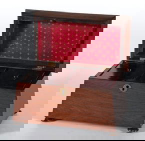 19th Century English Mahogany Tea Caddy