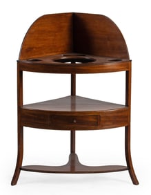 Georgian Corner Washstand in Mahogany
