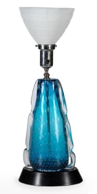 Vintage Murano Style Art Glass Lamp