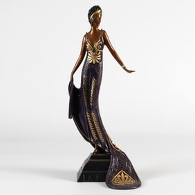 A Cold Painted Bronze La Tosca by Erte (Romain de Tirtoff)