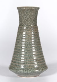 A Chinese Celadon Crackle Glazed Vase