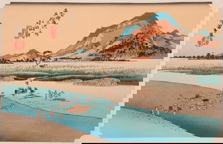 Japanese Woodblock by Utagawa Hiroshige I (Japanese, 1797-1858)