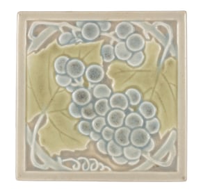 Rookwood Pottery Grape Trivet