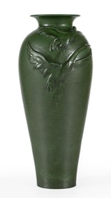 Flying Cranes Ephraim Pottery Vase by Laura Klein