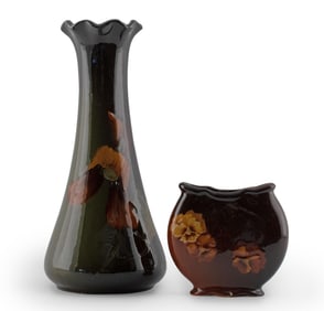Two Weller Art Pottery Vases