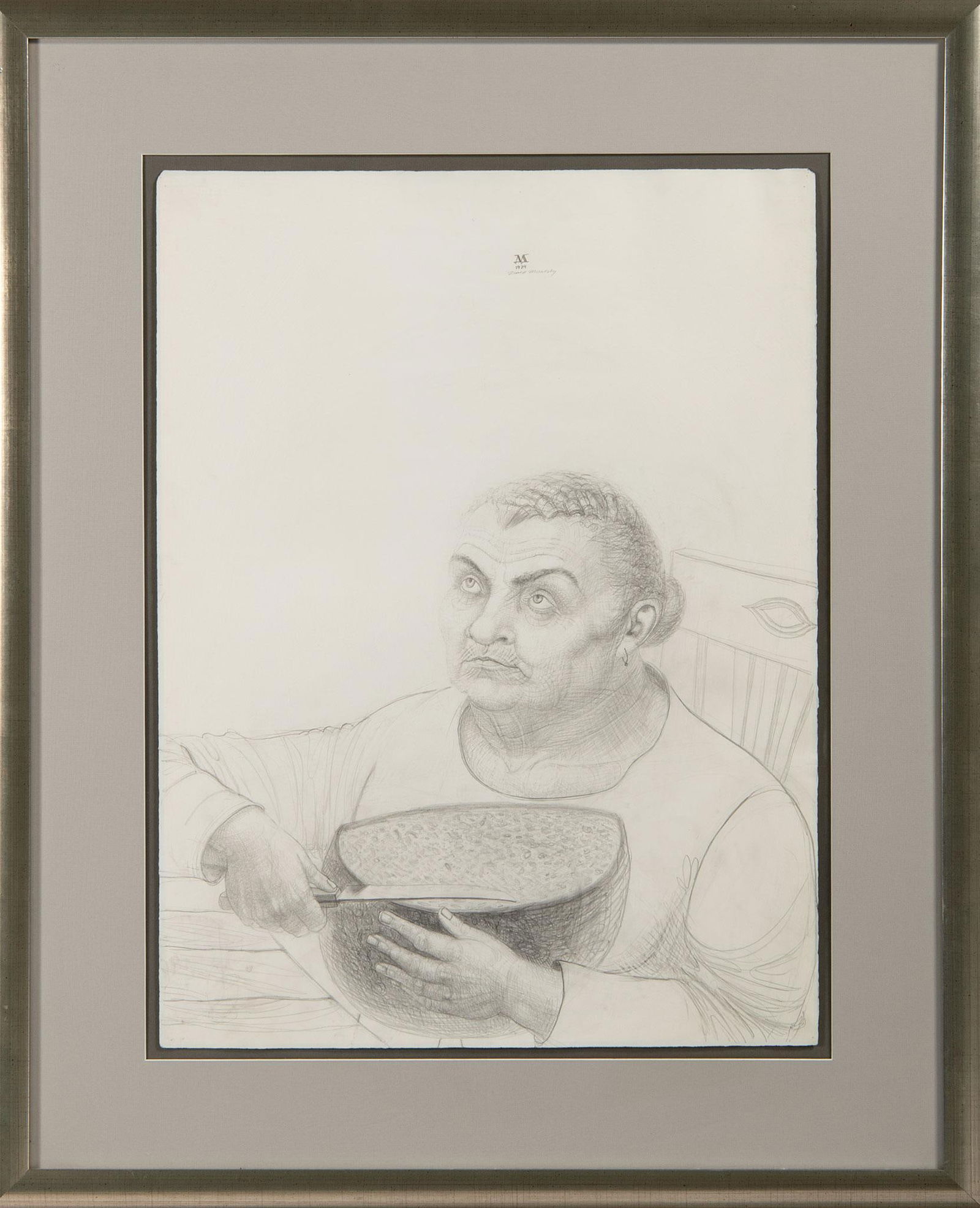 Portrait Sketch by David Miretsky (Russian, B. 1939) (1 of 2)