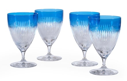 Waterford Argon Blue Crystal Stemwares