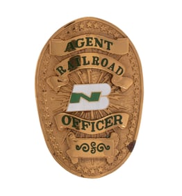Obsolete Railroad Agent Badge