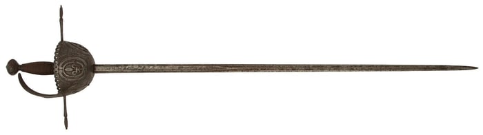 An Attractive French Cup Hilt Rapier In Mid 17th Style